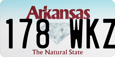 AR license plate 178WKZ