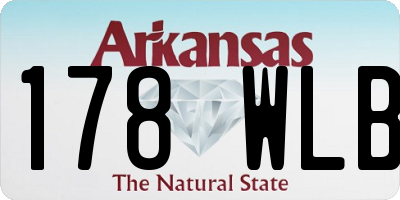 AR license plate 178WLB