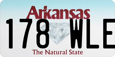AR license plate 178WLE