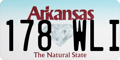 AR license plate 178WLI
