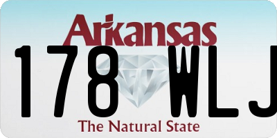 AR license plate 178WLJ