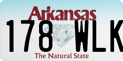 AR license plate 178WLK
