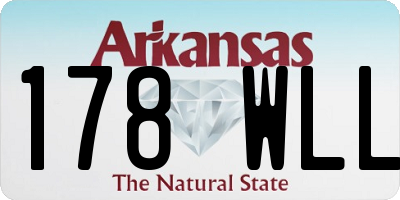 AR license plate 178WLL