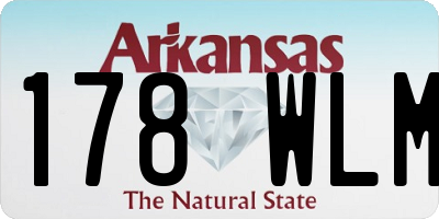 AR license plate 178WLM
