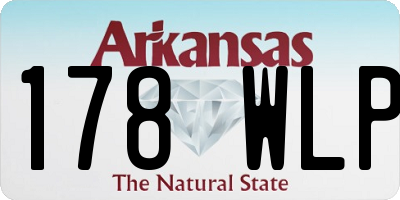 AR license plate 178WLP