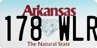 AR license plate 178WLR
