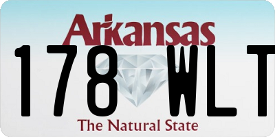 AR license plate 178WLT