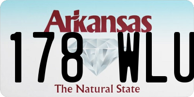 AR license plate 178WLU
