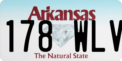 AR license plate 178WLV