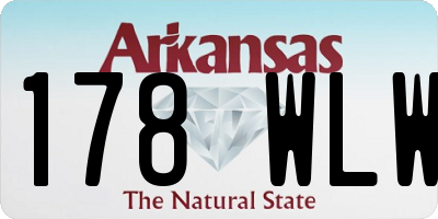 AR license plate 178WLW