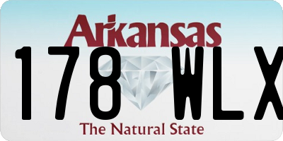 AR license plate 178WLX