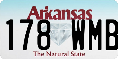 AR license plate 178WMB