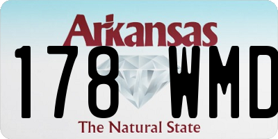 AR license plate 178WMD