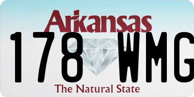 AR license plate 178WMG