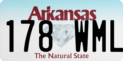 AR license plate 178WML