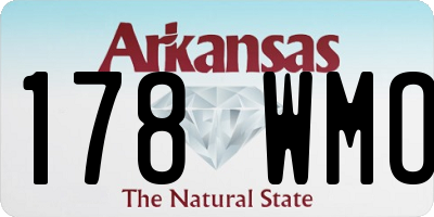 AR license plate 178WMO