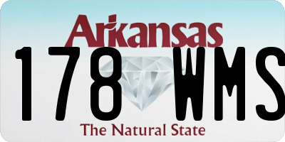 AR license plate 178WMS
