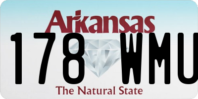AR license plate 178WMU