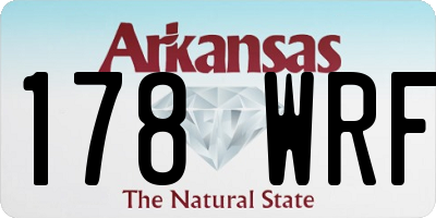 AR license plate 178WRF