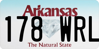 AR license plate 178WRL