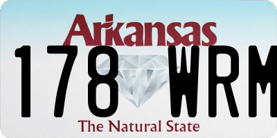 AR license plate 178WRM