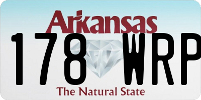 AR license plate 178WRP