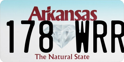 AR license plate 178WRR