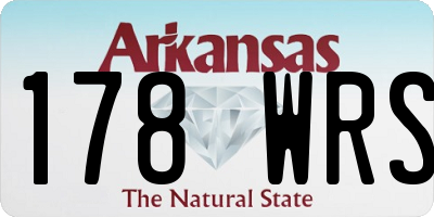 AR license plate 178WRS