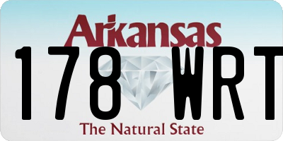 AR license plate 178WRT