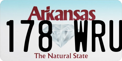 AR license plate 178WRU