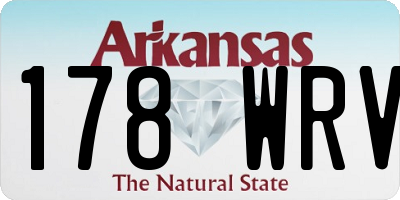 AR license plate 178WRV