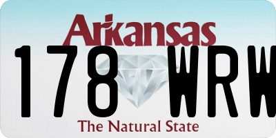 AR license plate 178WRW