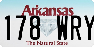 AR license plate 178WRY