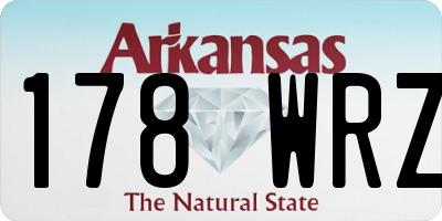 AR license plate 178WRZ