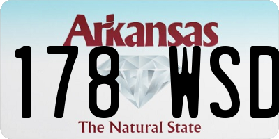 AR license plate 178WSD