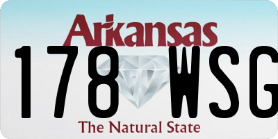 AR license plate 178WSG