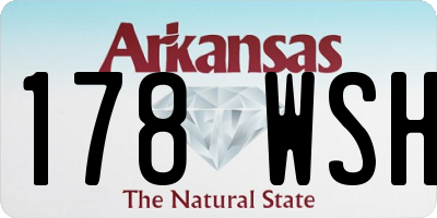 AR license plate 178WSH