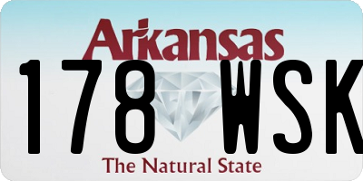 AR license plate 178WSK