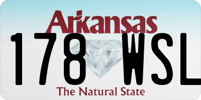 AR license plate 178WSL