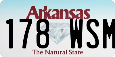 AR license plate 178WSM