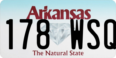 AR license plate 178WSQ