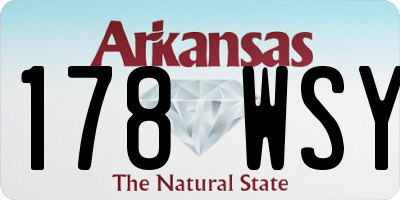 AR license plate 178WSY