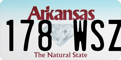 AR license plate 178WSZ