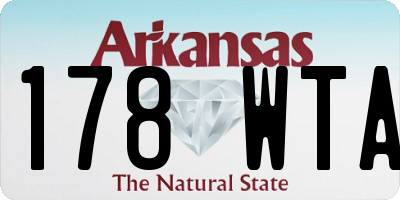 AR license plate 178WTA