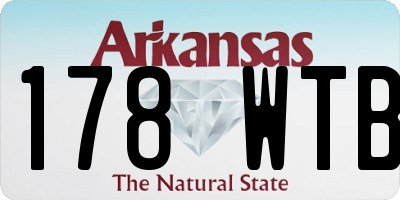 AR license plate 178WTB