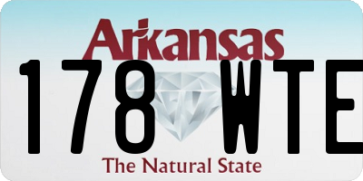 AR license plate 178WTE