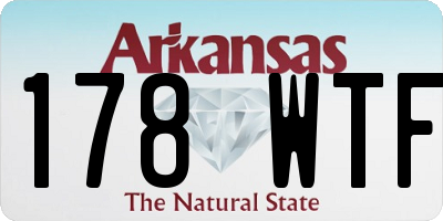 AR license plate 178WTF
