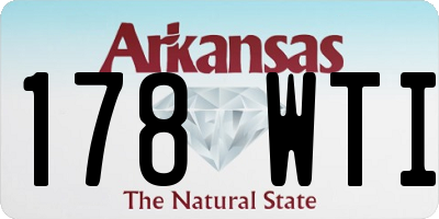AR license plate 178WTI