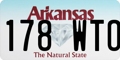 AR license plate 178WTO