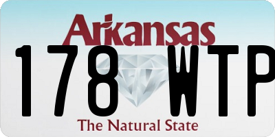 AR license plate 178WTP